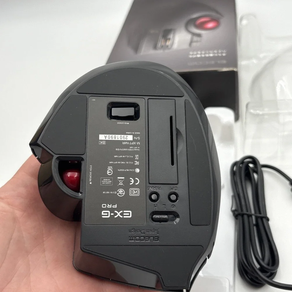 Elecom trackball mouse / thumb / 8 button / wired / wireless / B JAPAN